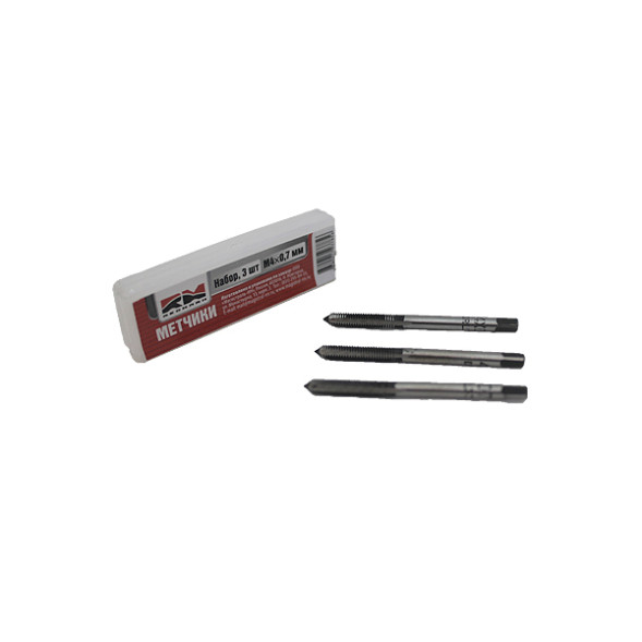 RedMark Метчики метрические M4х0,7мм (набор 3 шт.)