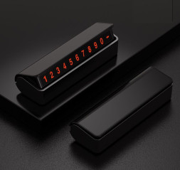 Табличка с номером телефона под стекло №6  Черный