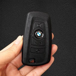 Чехол силиконовый для ключа зажигания  BMW (три кнопки) №3 premium