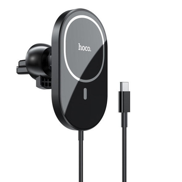 Держатель телефона HOCO  магнитный MagSafe 15w  Черный CA90