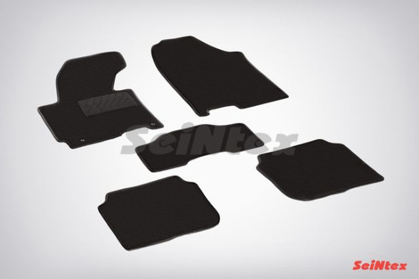Коврики текстильн. Hyundai Elantra V 2010-2015г. /компл.5шт./осн.резин./ LUX