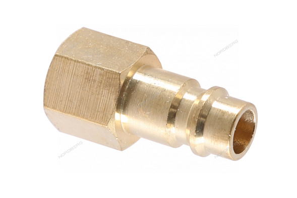 Переходник быстросъемный NORDBERG NPM32B (&quot;папа&quot; - резьба F1/4&quot;, латунь)