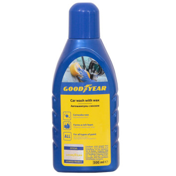 GOODYEAR Автошампунь с воском 500мл., пластиковая бутылка