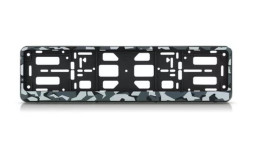 Рамка номера пластик  Камуфляж серый