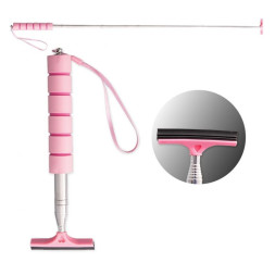 Стяжка воды "Li-Sa" Т"-образный, лезвие - 6,5см, телескопическая поролон. ручка 21,5-97,5см, розовый