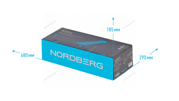 Домкрат подкатной NORDBERG N32031L с проставкой