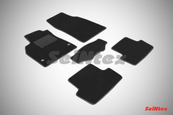 Коврики текстильн. Renault Megan III c 2008г-  /компл.5шт./осн.резин./ LUX