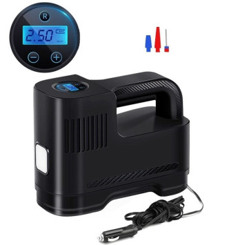 Компрессор Carlife c цифровым манометром и автостопом