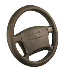Оплетка на руль   CF  CREEK - М, Чёрный/Оранжевый (перфорация)