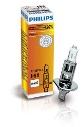 Автолампа Philips 12V   H1   55W  P14,5s Premium (30% more light) карт.1шт.
