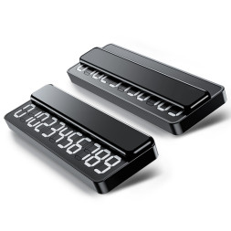 Табличка с номером телефона под стекло №8  Черный