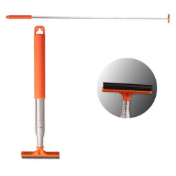 Стяжка воды "Li-Sa" Т"-образный, лезвие - 6,5см, телескопическая ручка 23-98см, оранжевый