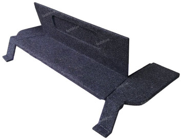 Полка акустическая LADA НИВА (3х дверная) из 3х частей дсп/мдф, (15-20мм) карпет Черный