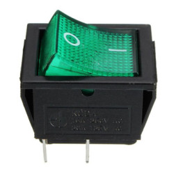 ЭТ Кнопка FOTEK 31x25мм, широкая кнопка 20A зеленый