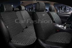 Комплект Накидок «ICEBERG PLUS» Черный/Черный/Св.серый ("холодок", искусственный шёлк)