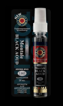 Осв.возд.  AROMA  Topline  Спрей Мужская серия  №45  Montale BLACK AOUD