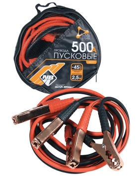 Провода пусковые 500А "Nova Bright" 2,5м морозостойкие, в сумке
