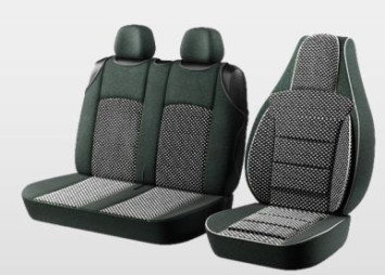 Авточехол  \&quot;PILOT B\&quot;  BUS 2+1 ECO жаккард темно-серый