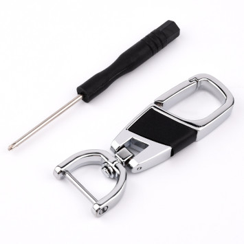 Брелок  &quot;КАРАБИН&quot; (1 кольцо) скоба  Хром