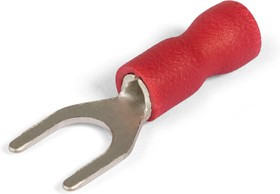 ЭТ Клемма под болт М5 "Вилка" изол. ПВХ (красн. луж.) уп. 100шт