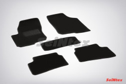Коврики текстильн. KIA Ceed I 2007-2012г. /компл.5шт./осн.резин./ LUX