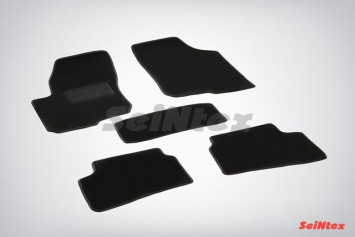 Коврики текстильн. KIA Ceed I 2007-2012г. /компл.5шт./осн.резин./ LUX