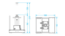 Траверса пневмогидравлическая NORDBERG N601T для грузовиков (15 тонн) 