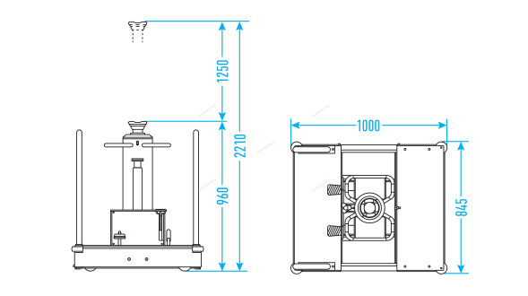 Траверса пневмогидравлическая NORDBERG N601T для грузовиков (15 тонн) 