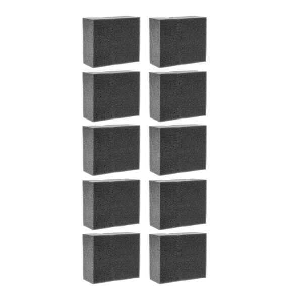 SCHWAMM WEICH, SCHWARZ Серая губка химостойкая, 125x55x45 мм. Комплект 10 штук 999038/10