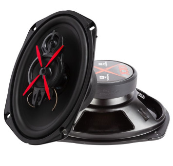 Автомобильные колонки  6x9&quot;  Kicx  200W  (3-полосная)