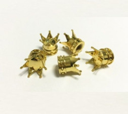 Колпачки на нипель  Корона  Золото (цена за 1шт)