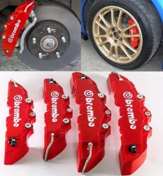 Накладки на суппорт  BREMBO (колес 13-17&quot;) красный 2шт.