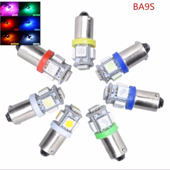SOLAR  Свет-од  12V  T8.5  5 SMD 5050 W5W  BA9s   Желтый