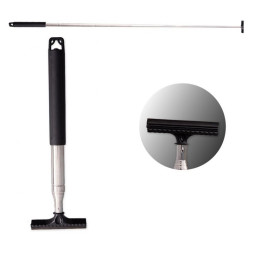 Стяжка воды "Li-Sa" Т"-образный, лезвие - 6,5см, телескопическая ручка 23-98см, чёрный