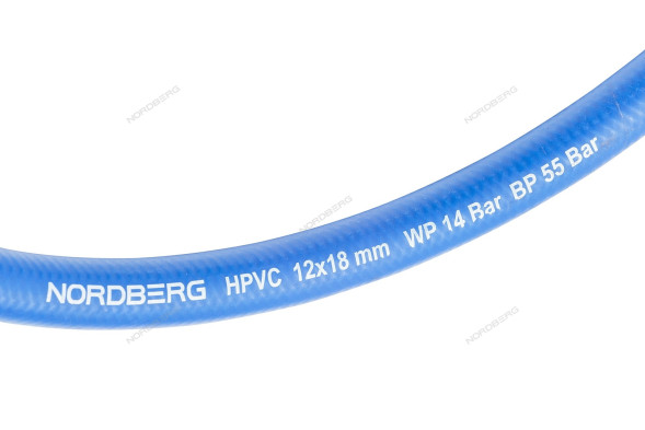 Шланг воздушный гибридный NORDBERG H1218HPVC (12х18 мм, 1 м)