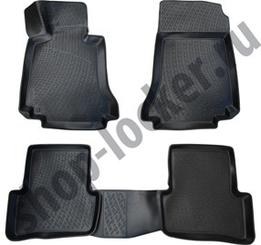 Коврики резиновые   Mercedes C-Class W 204 2006-2014г. тэп.