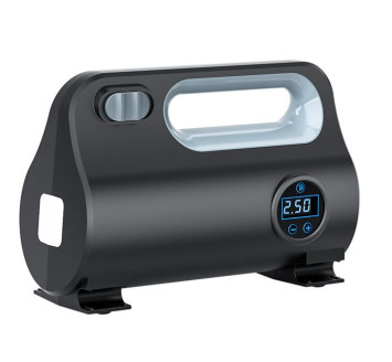 Компрессор Carlife прикуриватель, фонарь, цифровой манометр, автостоп 120W, 35Л