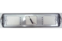 Рамка номера пластик с боковой подсветкой  СЕРАЯ