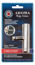 Осв.возд.  AROMA  Topline  на дефлектор UNISEX  серебро