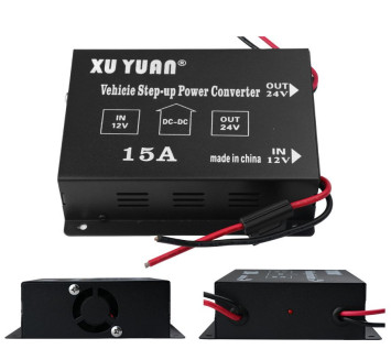 Преобраз. напряжения повышающий Carlife 12-24V 15A 180W