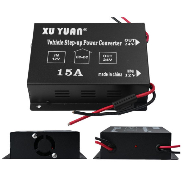 Преобраз. напряжения повышающий  Carlife  12-24V   15A 180W