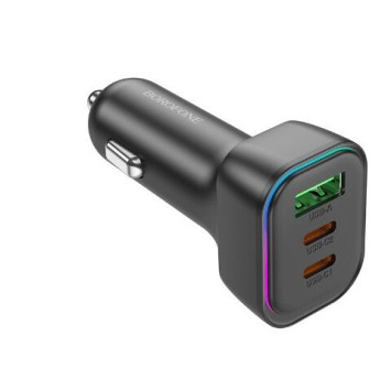 АЗУ  Borofone  2USB +1 Type-C (12/24V - PD60W)  Черный