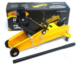 Домкрат подкатной гидравл. 2.5т картон с фиксатором DC ( h 140- 380mm)