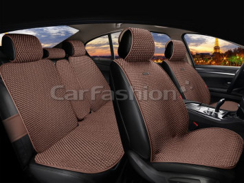 Комплект Накидок «KANT PLUS» Коричневый (искусственный шёлк)