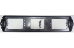 Рамка номера пластик с боковой подсветкой  ЧЁРНАЯ