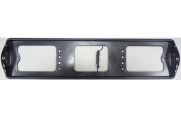 Рамка номера пластик с боковой подсветкой  ЧЁРНАЯ