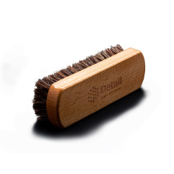 DETAIL  Щетка для очистки кожи, 14.5x4.5 см, натур. ворс (коричневый)