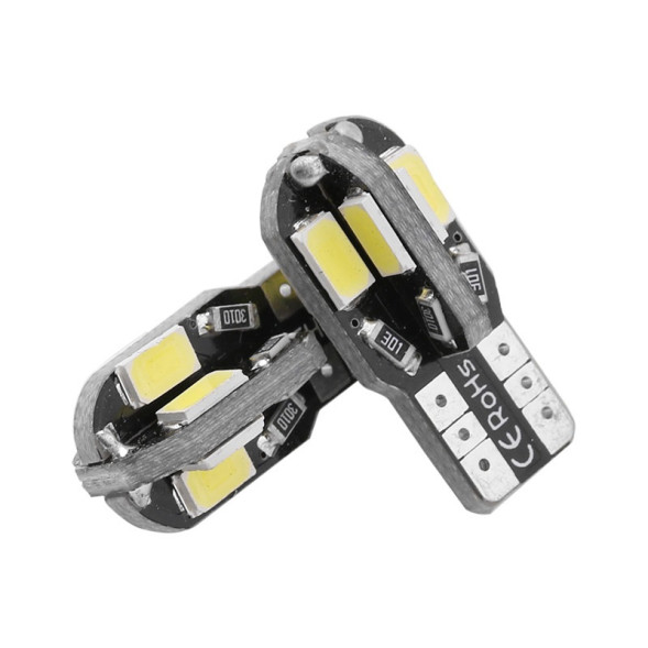 SOLAR  Свет-од  12V  T10 8 SMD 5730 W5W  W2.1x9.5d  белый