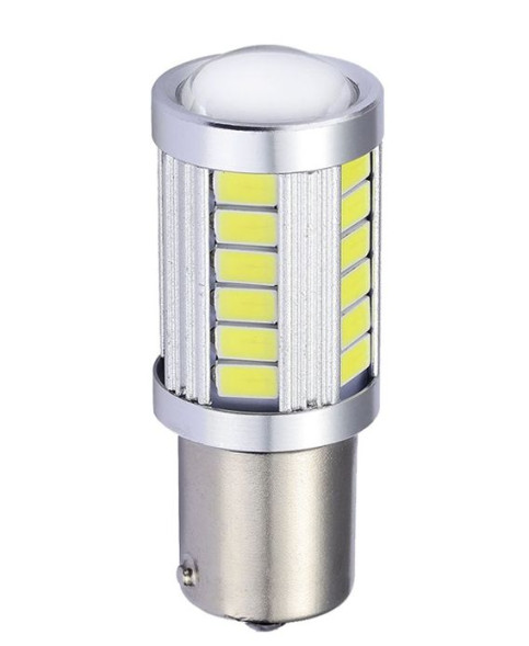 SOLAR  Свет-од  12V  T15  33 SMD 5730   BA15S белый