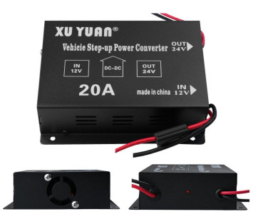Преобраз. напряжения повышающий Carlife 12-24V 20A 240W